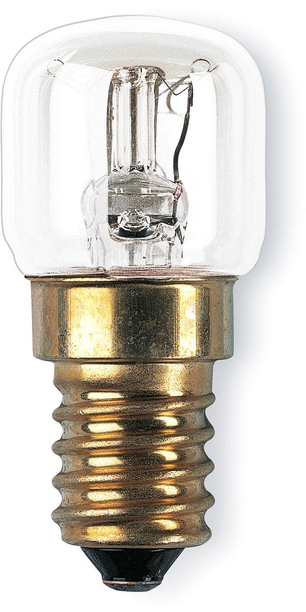 Backofenlampe 15W hitzebeständig bis 300° E14 Birnchenform klar