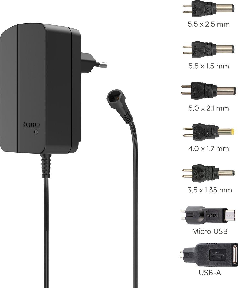 Schaltnetzteil universal einstellbar 2250mA 27W, max. 12V 7 Adapter