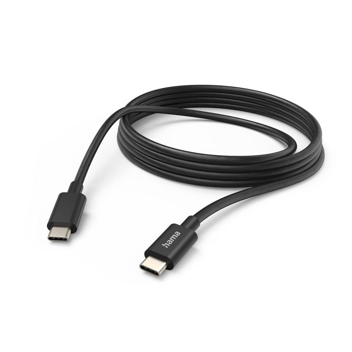 Ladekabel USB-C - USB-C 3 m Schwarz