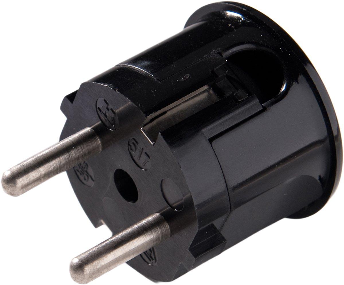 Schuko Winkelstecker Typ F mit Schutzkontkat