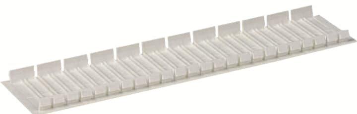 Verschluss-Streifen 12PLE verriegelbar RAL 9016
