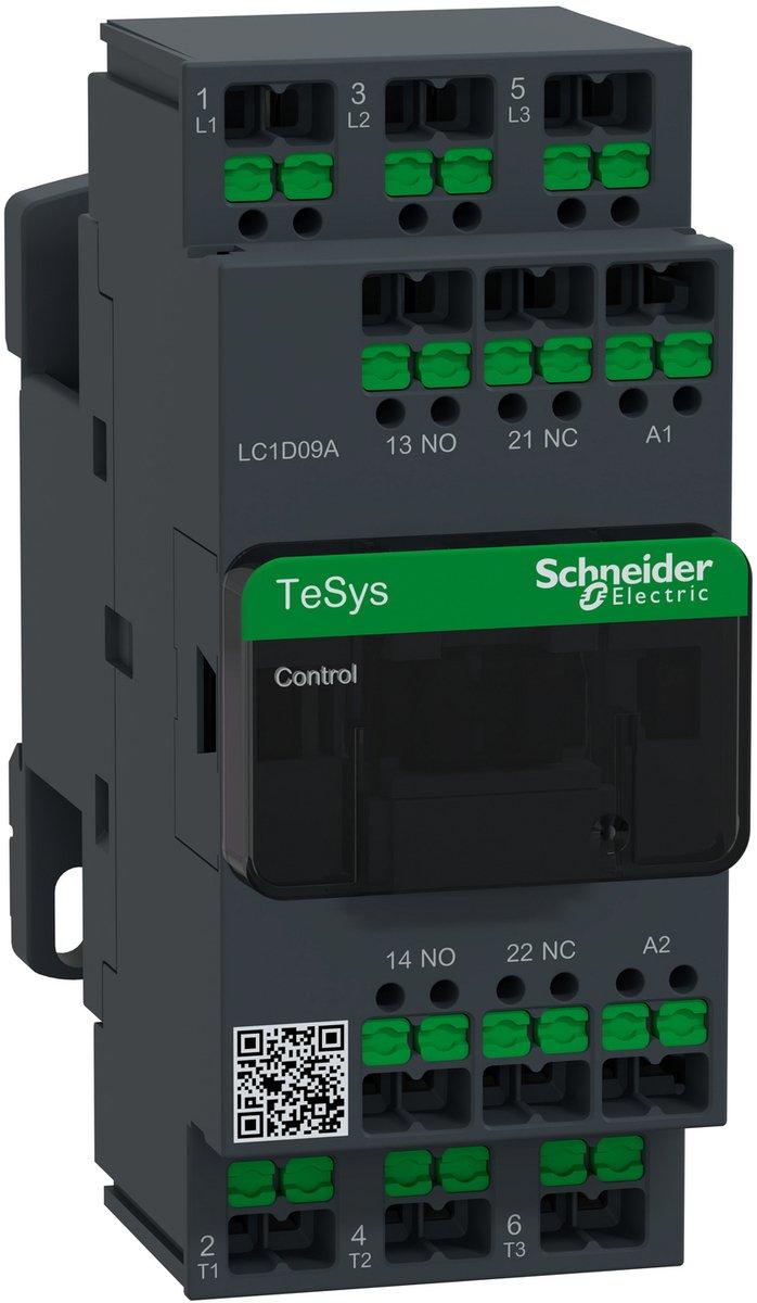 Leistungsschütz LC1D 3-polig 1S / 1Ö 4 kW 9 A 400 V AC3 Spule 600 V AC Snap IN