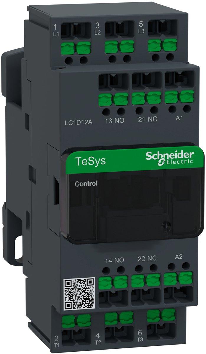 Leistungsschütz LC1D 3-polig 1S / 1Ö 5,5 kW 12 A 400 V AC3 Spule 120 VAC Snap IN