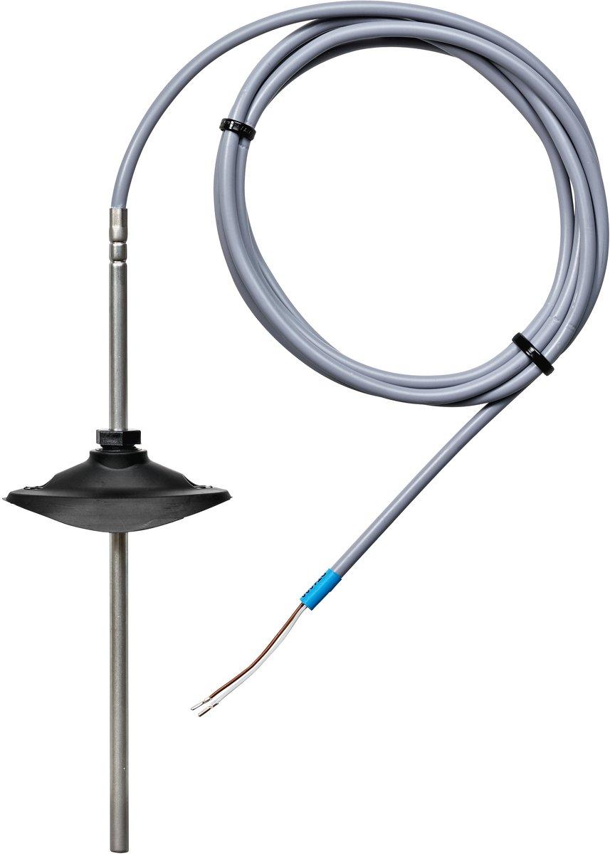 Kabel-Temperatursensor passiv PT100 - Sondenlänge 200 mm - Montageflansch