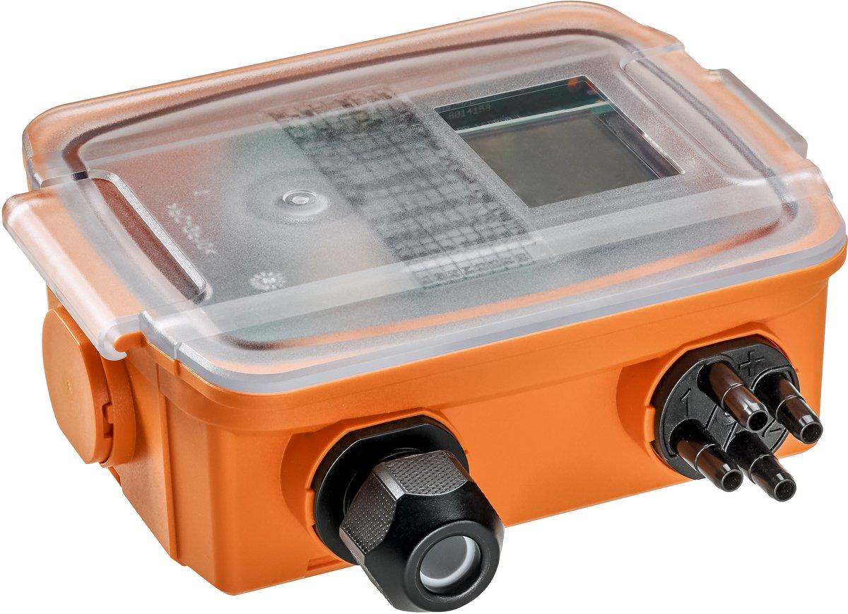 Differenzdrucksensor Luft 2-fach 0..2500 Pa 0..5/10 V Display IP65