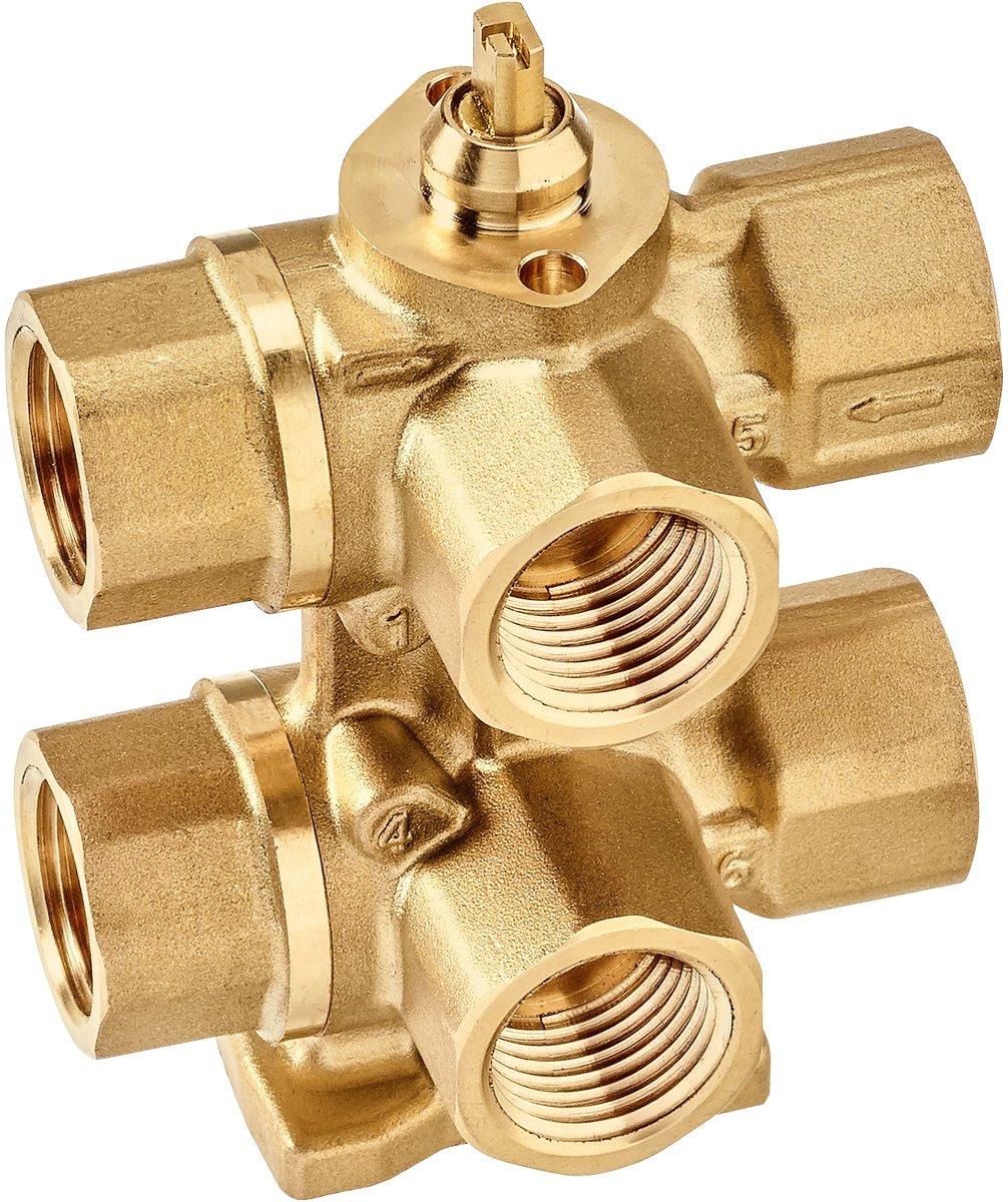 6-Weg Regel - Kugelhahn Rp 1/2 Zoll - DN15 zulässiger Druck ps 1600 kPa