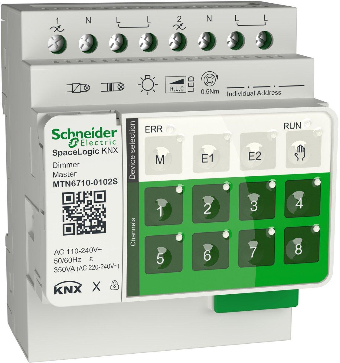 SpaceLogic KNX Secure Master Dimmer 2-fach