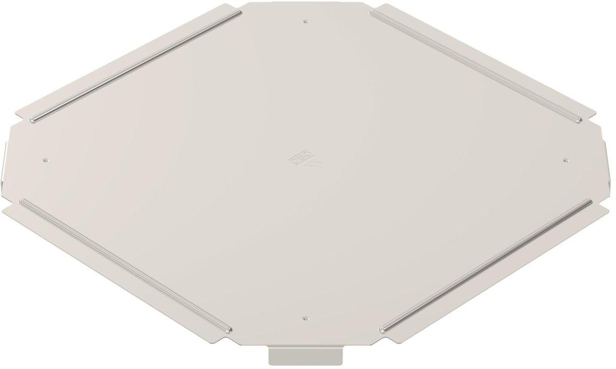 Deckel für Kreuzung B200mm Edelstahl rostfrei A2 1.4301 blank nachbehandelt