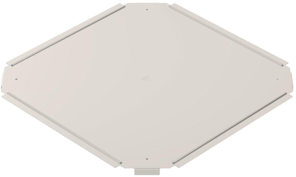 Deckel für Kreuzung B300mm Edelstahl rostfrei A2 1.4301 blank nachbehandelt