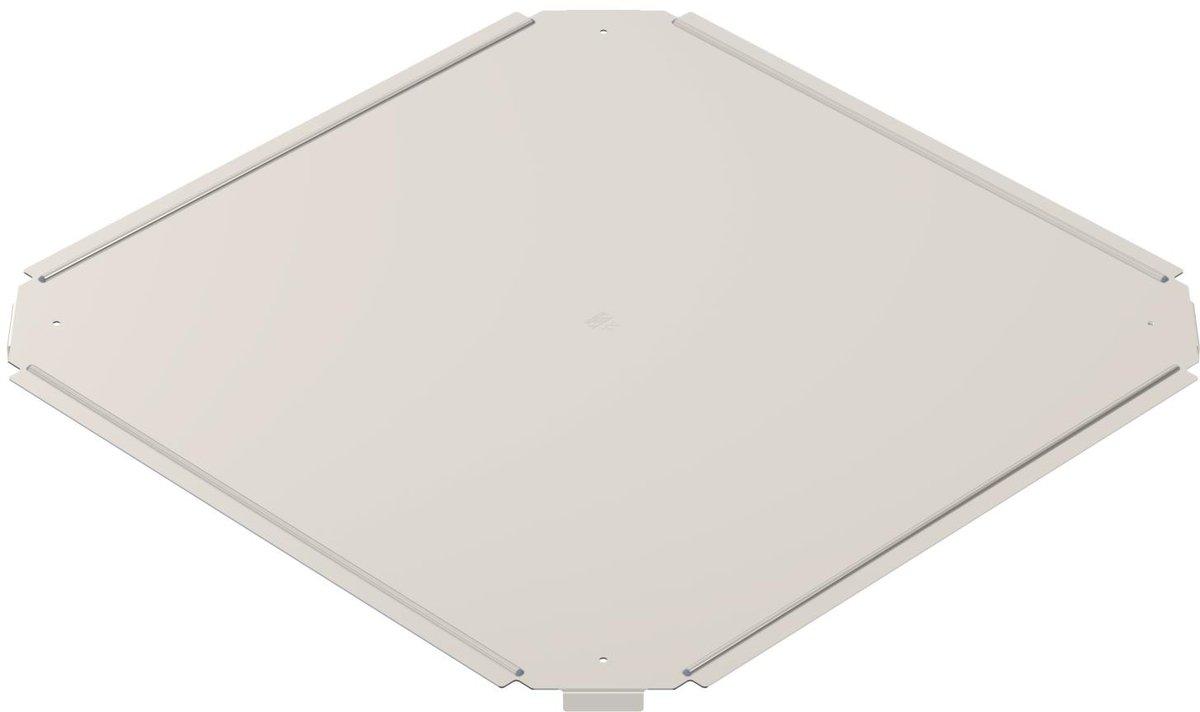 Deckel für Kreuzung B400mm Edelstahl rostfrei A2 1.4301 blank nachbehandelt
