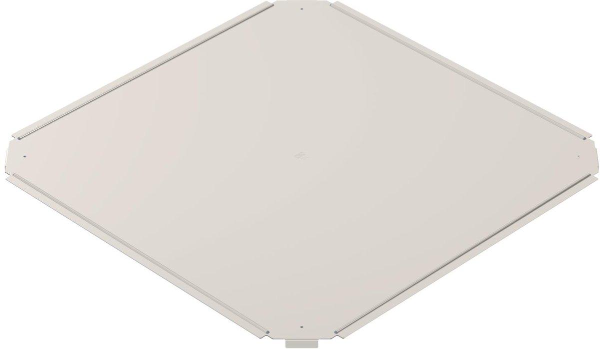 Deckel für Kreuzung B500mm Edelstahl rostfrei A2 1.4301 blank nachbehandelt