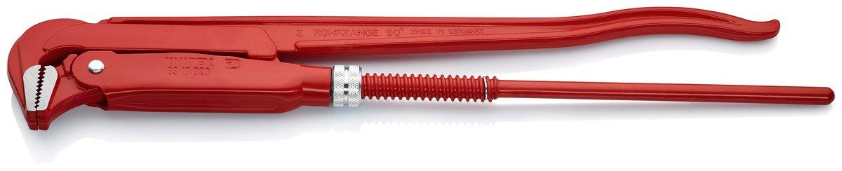 Rohrzange 90° rot pulverbeschichtet 560 mm