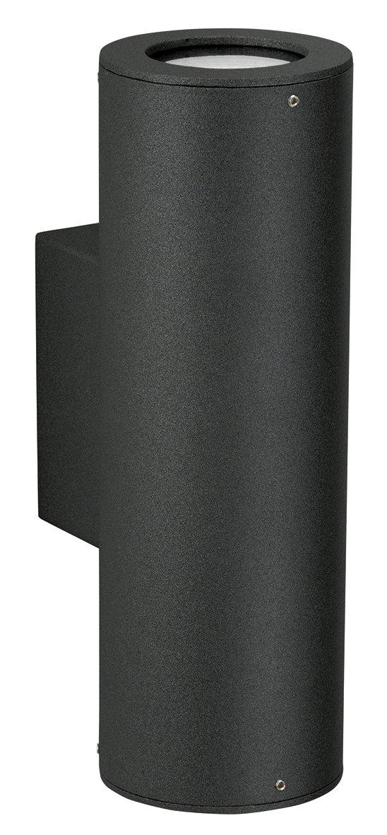 Wandleuchte 2xGU10 Par16 schwarz IP44