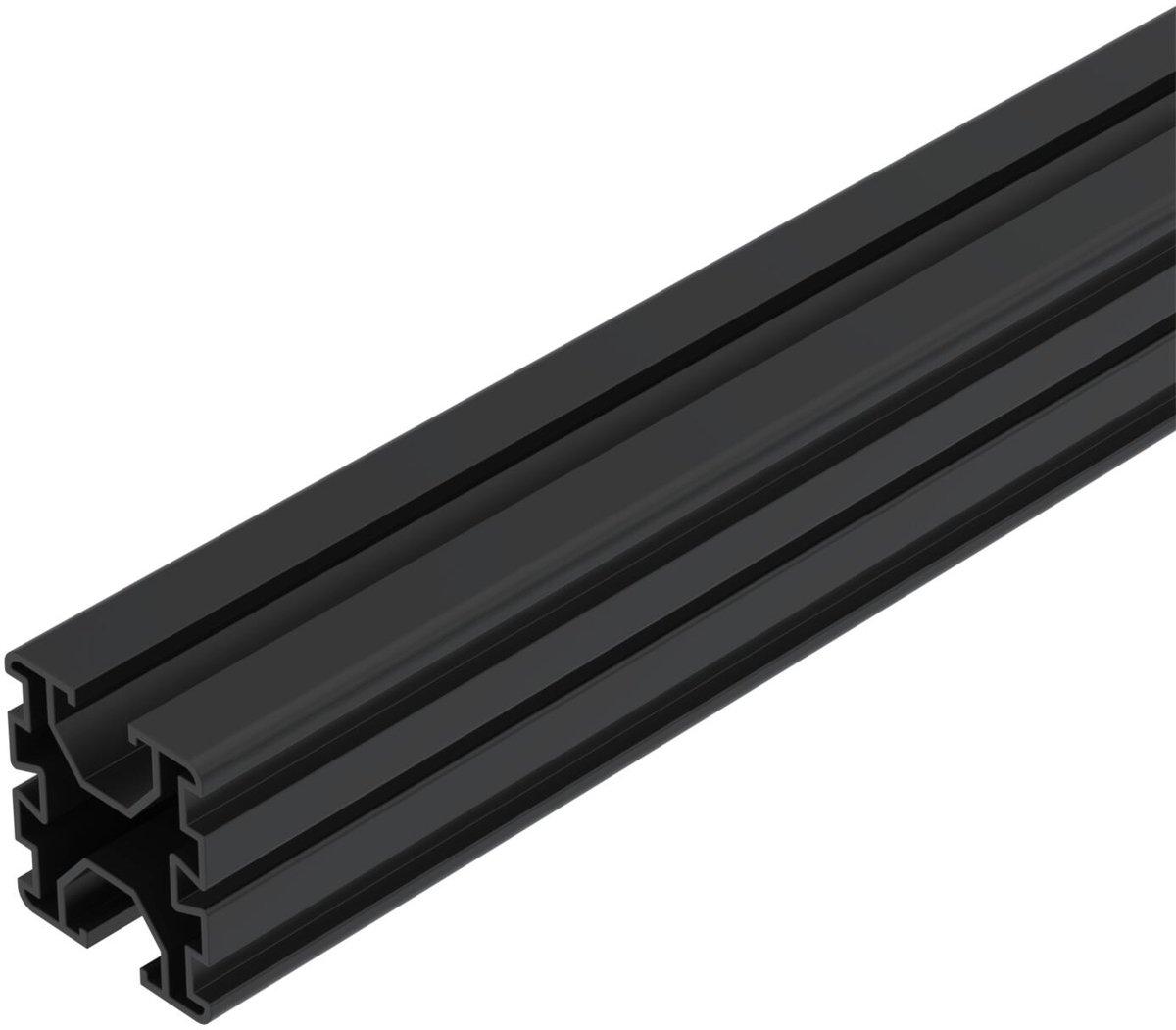 Trägerprofil f Flach-/Schrägdachsystem Aluminium eloxiert signalschwarz RAL 9004