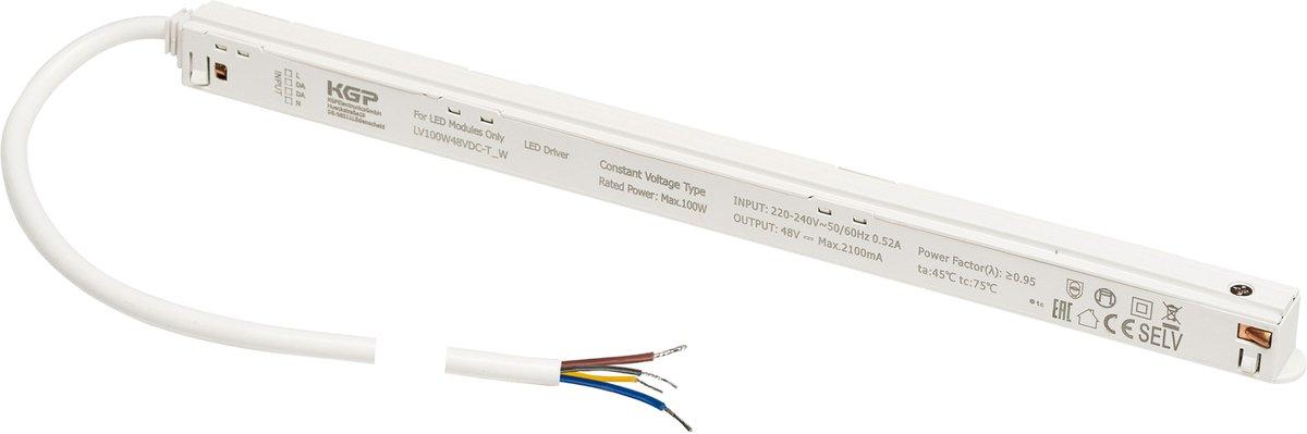 Intrack LED Treiber 48VDC 100 W inkl . DALI-Durchverdrahtung weiß