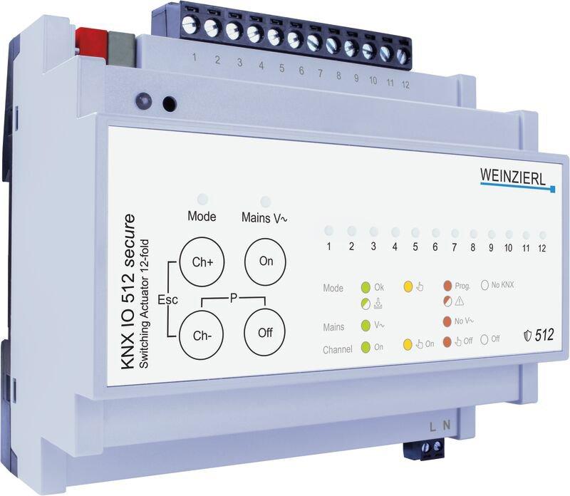KNX IO 512 secure - Schaltaktor 12-fach