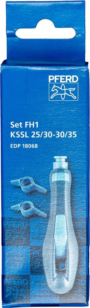 Ergon.Feilenheft FH1-Set m.Schärflehren25/30-30/35° f.Kettensägefeile Ø4,0-5,5mm