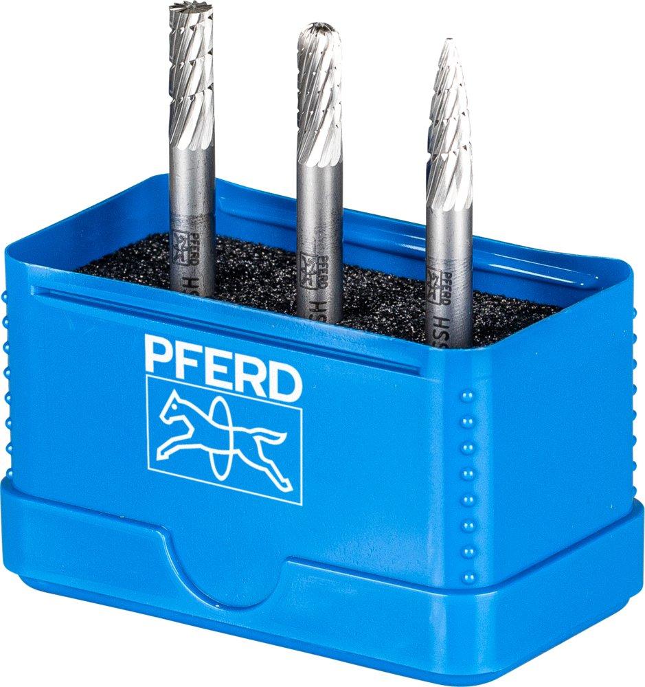 HSS Frässtift Set 85 3-tlg. Zahnung 3 Ø 6mm Schaft-Ø 6mm universal mittel fein