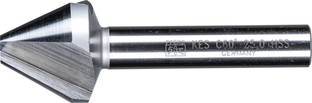 HSS Kegel-und Entgratsenker 60° Ø 25 mm Schaft-Ø 10mm DIN 334 C