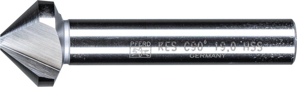 HSS Kegel-und Entgratsenker 90° Ø 19 mm Schaft-Ø 10mm DIN 335 C