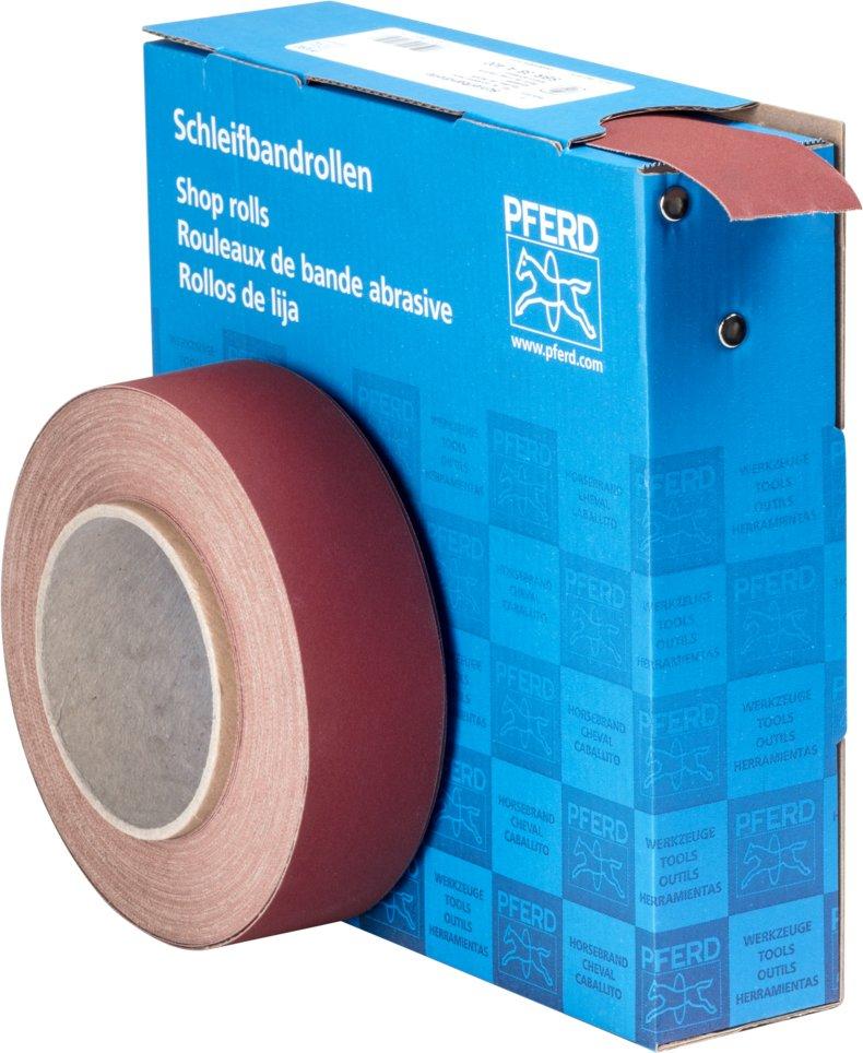 Korund Schleifbandrolle Gewebe SBR Breite 38 mm Länge 25m A400