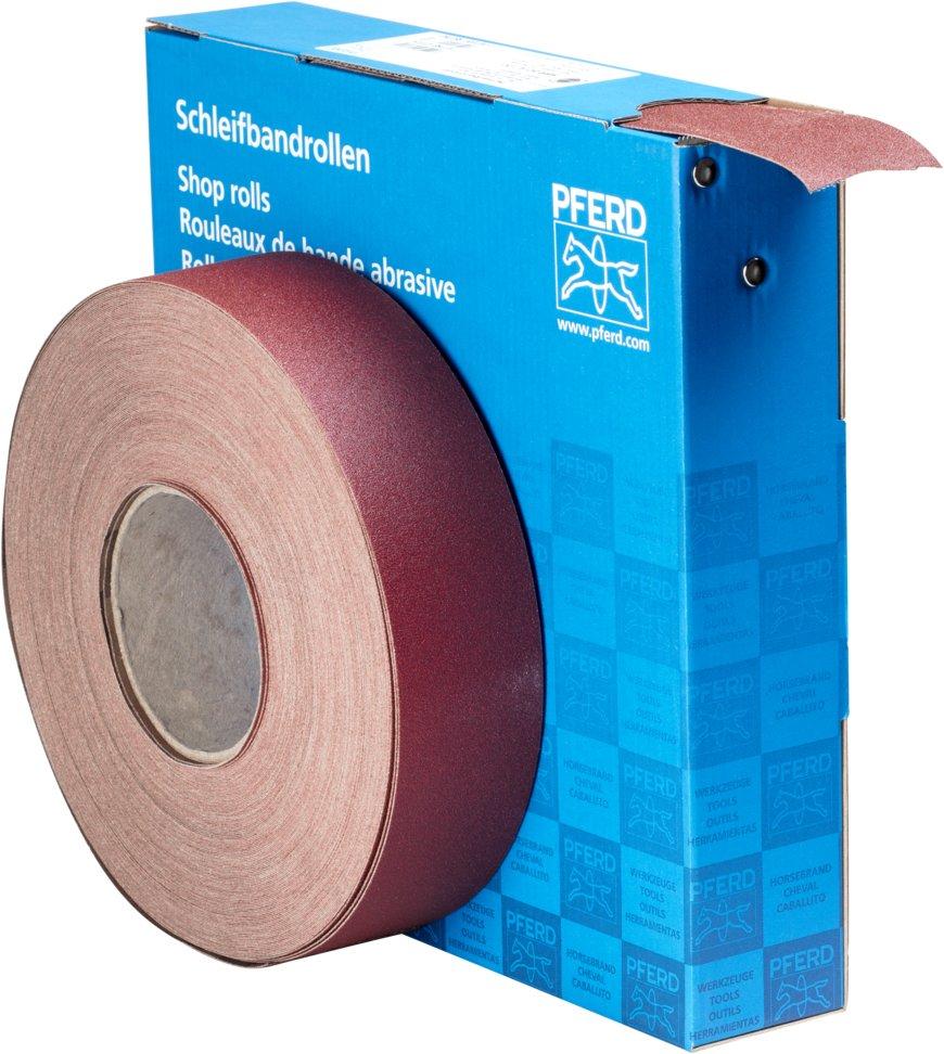 Korund Schleifbandrolle Gewebe SBR Breite 50 mm Länge 50 m A120