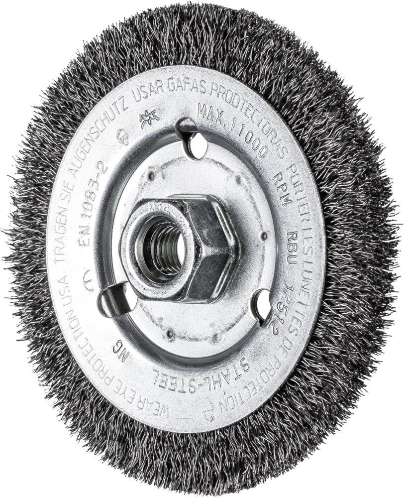 Rundbürste ungezopft RBU Ø125x12 mm M14 Stahl-Draht-Ø0,30 Winkelschleifer