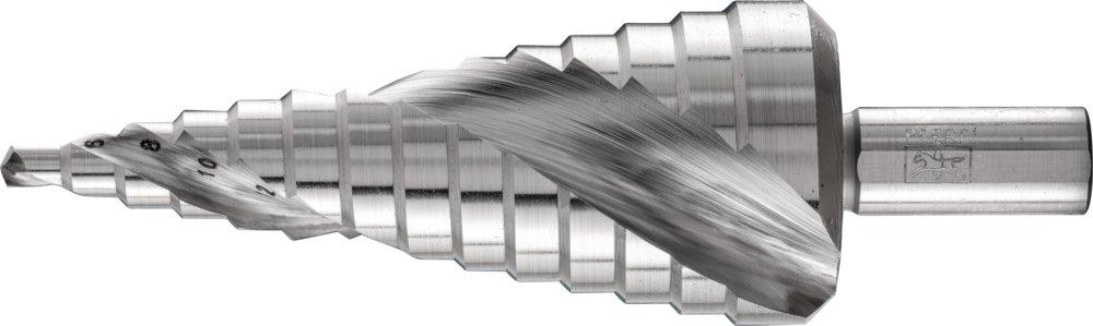 Stufenbohrer HSS 14 Bohrstufen Ø 4-30mm 3-Flächenschaft-Ø 10mm