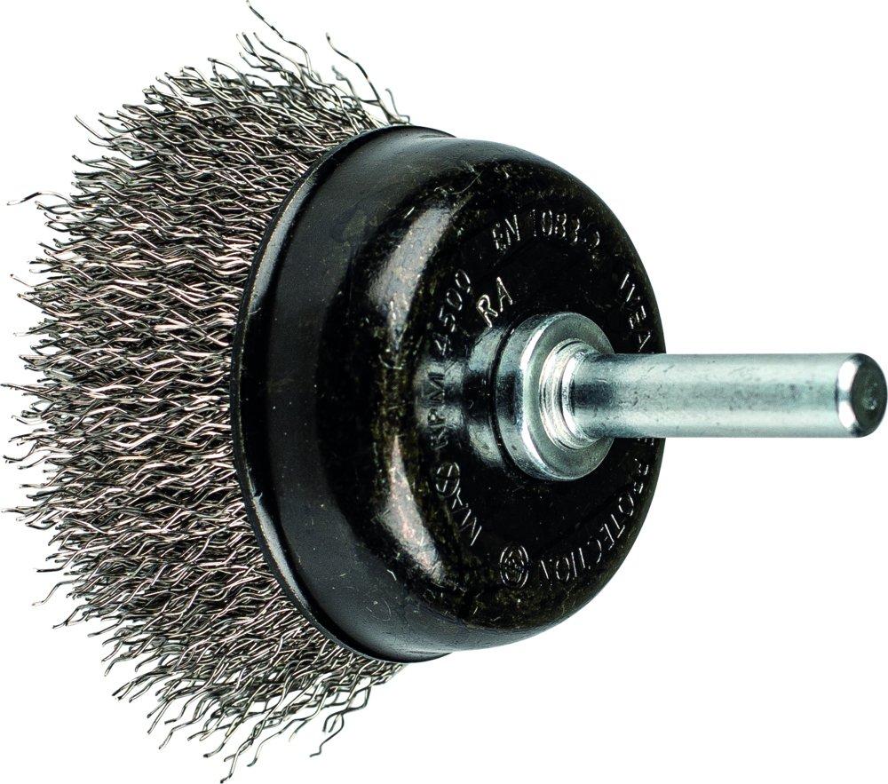 Topfbürste ungezopft TBU Ø50 mm Schaft-Ø 6 mm Edelstahl-Draht-Ø 0,30