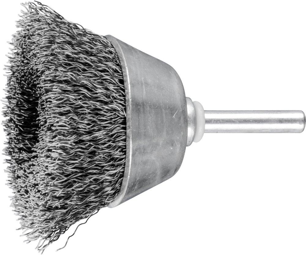 Topfbürste ungezopft TBU Ø50mm Schaft-Ø6 mm Stahl-Draht-Ø0,30