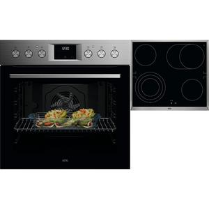 Backofen Einbau SurroundCook Serie 5000 mit Glaskeramik Kochfeld HE604073XB