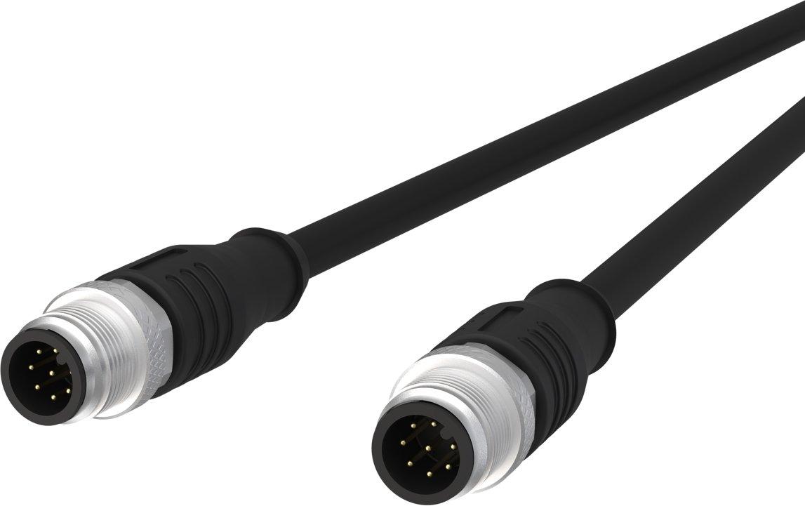 M12 Sensor-/Aktorleitung A-kodiert 10 m M12 Stecker gerade - M12 Stecker gerade