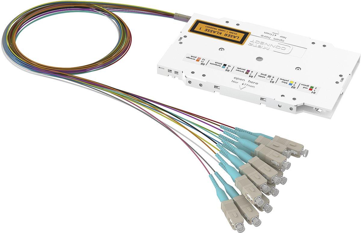 vorkonfektionierte Spleißkassette 12xSC PC OM3