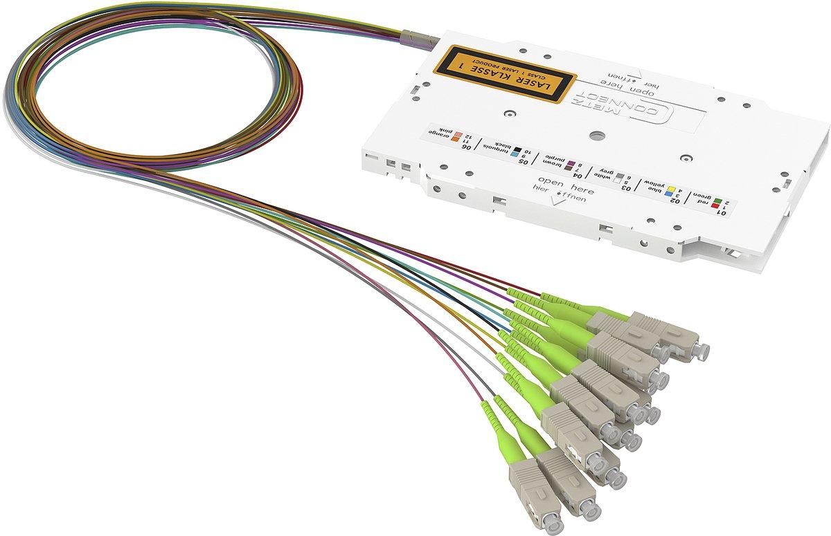 vorkonfektionierte Spleißkassette 12xSC PC OM5