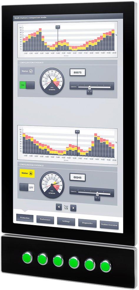 SIMATIC IPC IFP2400 V2 PRO 24 Multitouch extended hochkant Tragarm Erwei..