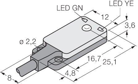 Opto-Sensor Einweglichtschranke (Sender) Miniatursensor