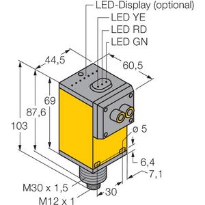 Optoelektronischer Sensor Lichtleiter-Sensor für Glaslichtleiter