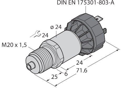 Drucktransmitter mit Stromausgang (2-Leiter)