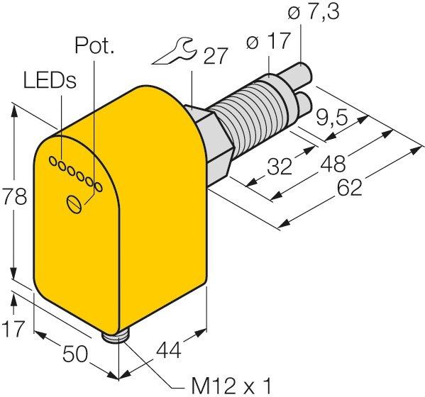 Strömungsüberwachung Eintauchsensor mit integrierter Auswerteelektronik