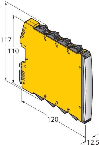 Messumformer-Speisetrenner 1-kanalig