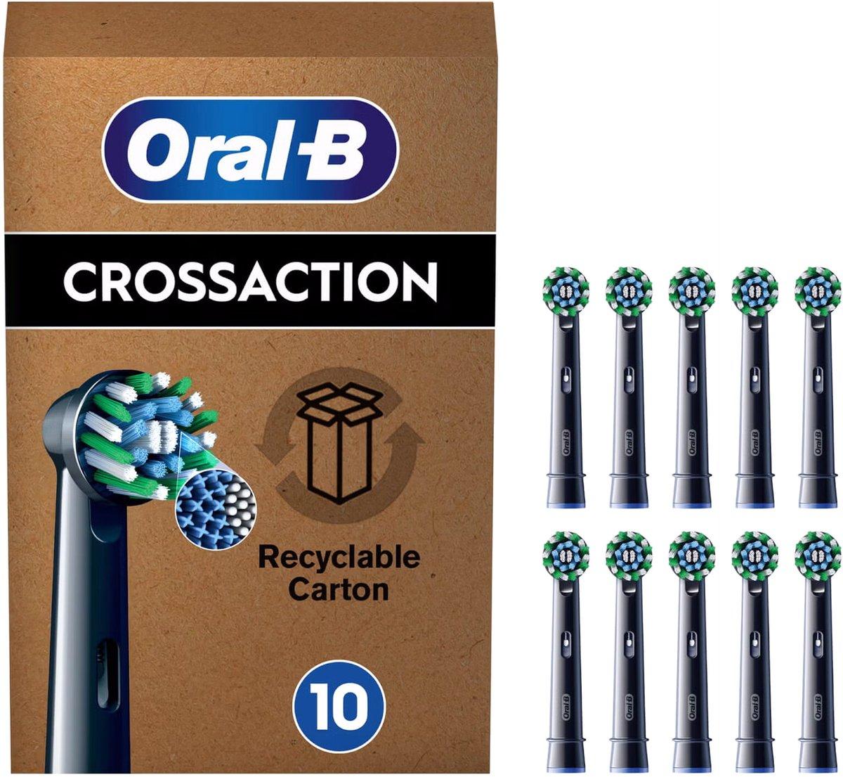 Aufsteckbürsten Oral-B CrossAction 10 Stück schwarz