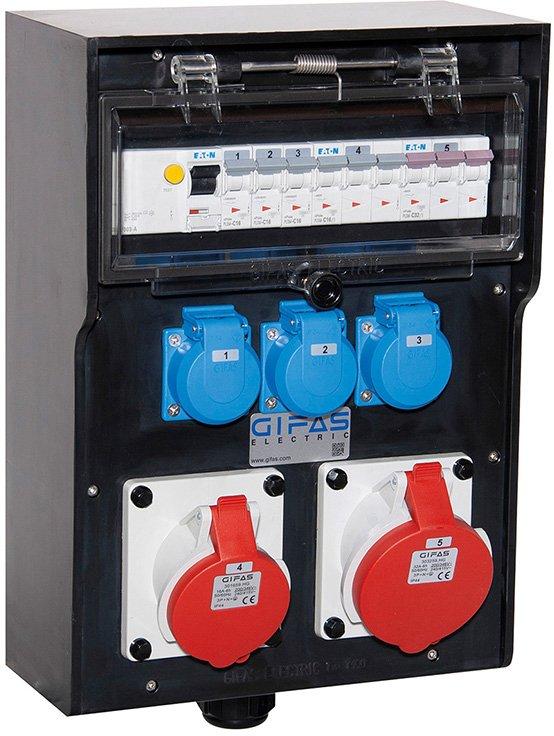 VG AP Steckdosenverteiler BR 7400 IP44 CEE32A CEE16A Schuko FI LS M32