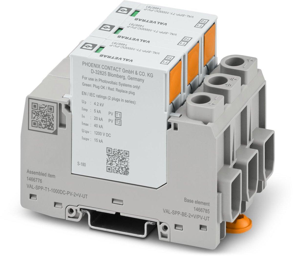 Blitzstrom- /Überspannungsableiter Typ 1/2 VAL-SPP-T1-1000DC-PV-2+V-UT