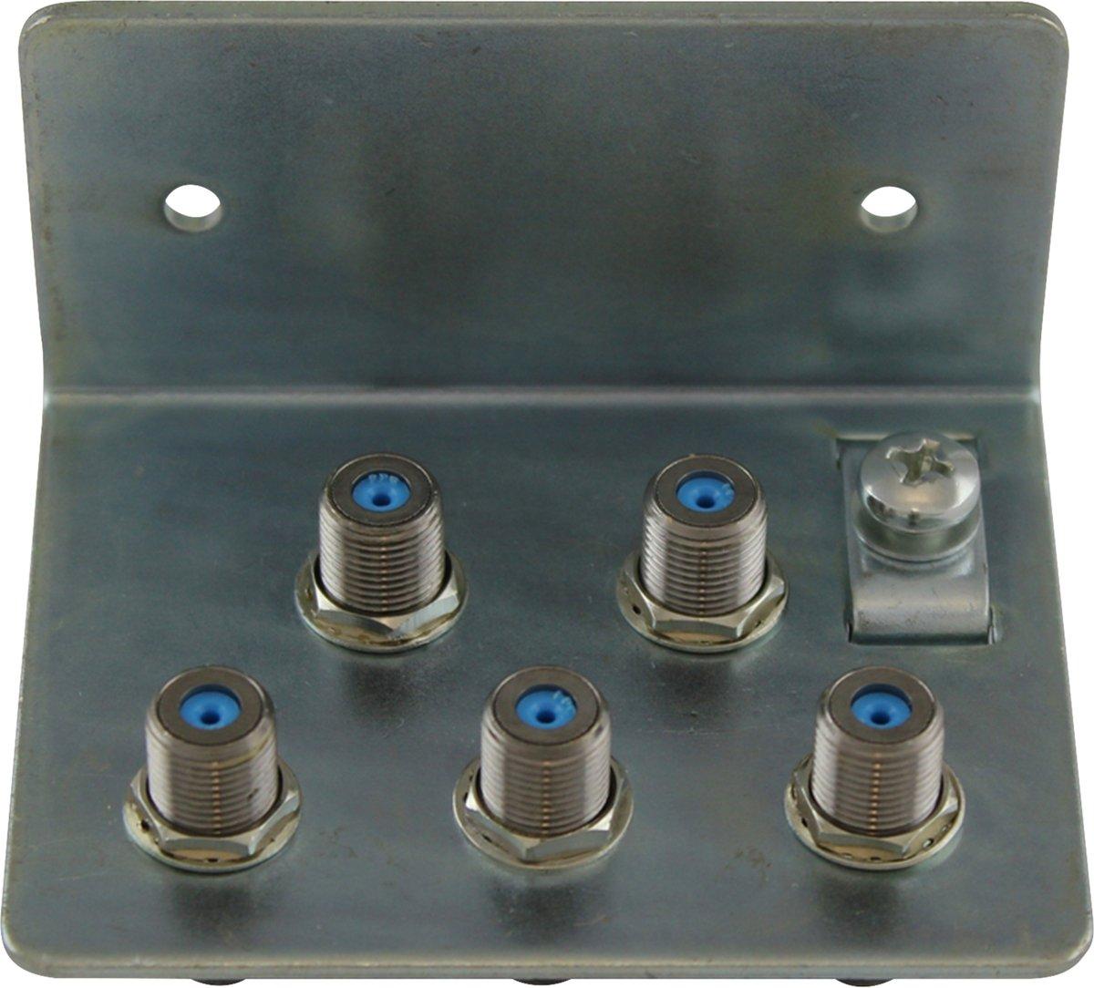 Erdungswinkel Verbindung F-Buchse - F-Buchse