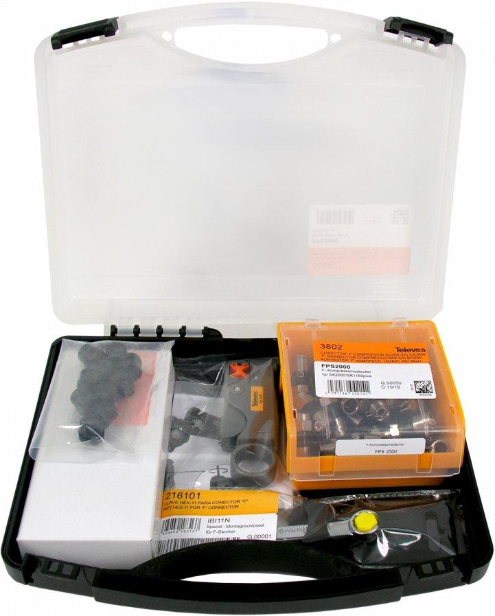 Kompressionsstecker-Set F-Kompressionsstecker für 3-fach-Schirmung