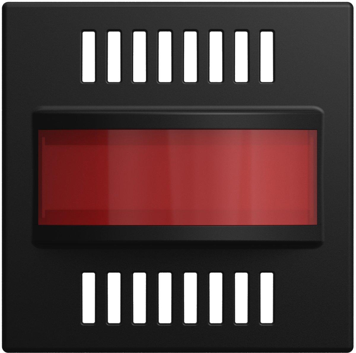 Zentralscheibe Beschriftungsfeld Busch-Infoline Alarm schwarz matt - balance SI