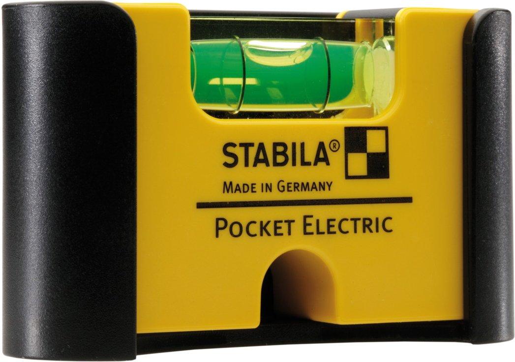 Mini-Wasserwaage Pocket Electric mit Gürtel-Clip 7 cm starker Seltenerd-Magnet