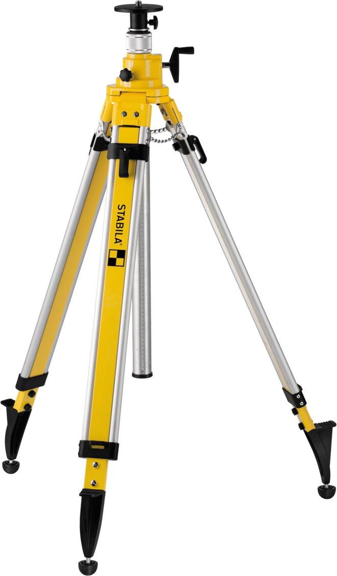Kurbelsäulen-Baustativ BST-K-XL f Laser u Nivelliergeräte Höhe: 118–300 cm 5/8"