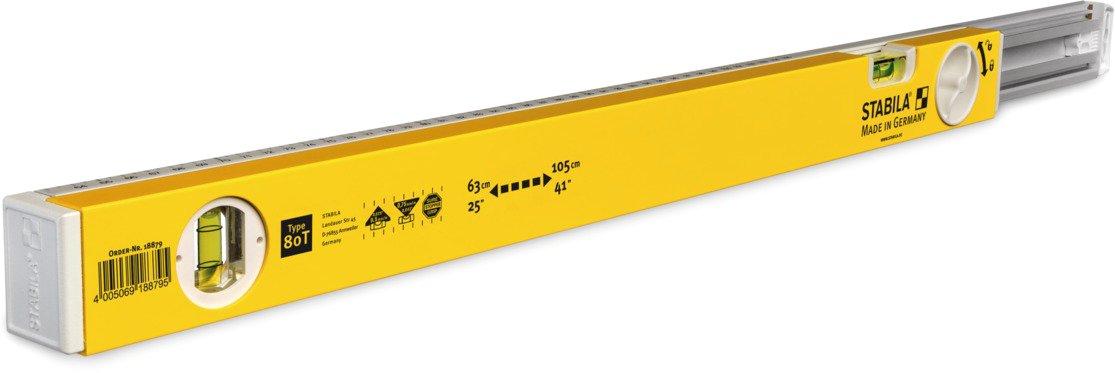 Teleskop-Wasserwaage Type 80 T 63–105 cm Alu-Profil mit Teleskopsystem