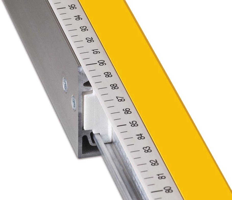 Teleskop-Wasserwaage Type 80 T 80–127 cm Alu-Profil mit Teleskopsystem